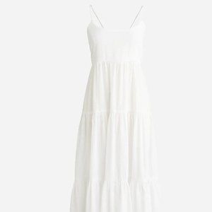 NWT Bow-back tiered maxi dress in soft gauze